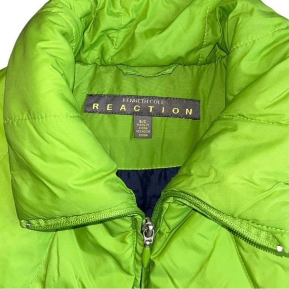 Kenneth Cole Reaction Lime Green Sleeveless
Puffer Vest Size Small 🔥 - Picture 5 of 5